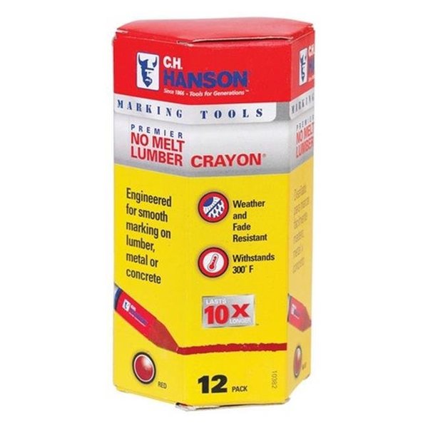 C.H. Hanson C.H. Hanson 10382 Red Lumber Crayon - pack of 12 20853